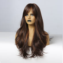 Load image into Gallery viewer, Gianna | Brown Long Wavy Synthetic Hair Wig