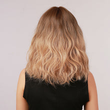 Load image into Gallery viewer, Adeline | Ombre Long Curly Synthetic Hair Wig with Bangs