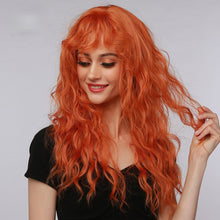 Load image into Gallery viewer, Fox | Halloween Ginger Orange Long Curly Synthetic Hair Wig with Bangs