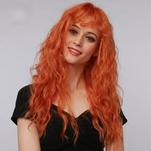 Load image into Gallery viewer, Fox | Halloween Ginger Orange Long Curly Synthetic Hair Wig with Bangs