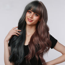 Load image into Gallery viewer, Luna | Halloween Purple Long Wavy Synthetic Hair Wig with Bangs