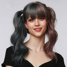 Load image into Gallery viewer, Luna | Halloween Purple Long Wavy Synthetic Hair Wig with Bangs