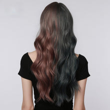 Load image into Gallery viewer, Luna | Halloween Purple Long Wavy Synthetic Hair Wig with Bangs