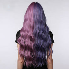 Load image into Gallery viewer, Tulip | Halloween Purple Long Wavy Synthetic Hair Wig with Bangs