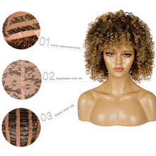 Load image into Gallery viewer, Camila | Brown Medium Curly Synthetic Hair Wig