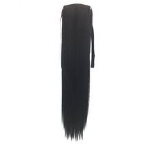 Load image into Gallery viewer, Twinko | Black Blonde Brown Long Straight Synthetic Hair Extension Pony Tail