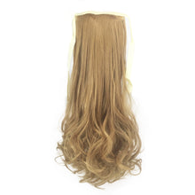 Load image into Gallery viewer, Twinko | Black Blonde Brown Long Wavy Synthetic Hair Extension Pony Tail