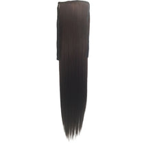 Load image into Gallery viewer, Twinko | Black Blonde Brown Long Straight Synthetic Hair Extension Pony Tail