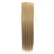Load image into Gallery viewer, Twinko | Black Blonde Brown Long Straight Synthetic Hair Extension Pony Tail
