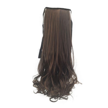 Load image into Gallery viewer, Twinko | Black Blonde Brown Long Wavy Synthetic Hair Extension Pony Tail