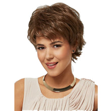 Load image into Gallery viewer, June | Brown Short Pixie Cut Wavy Synthetic Hair Wig