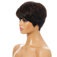 Load image into Gallery viewer, Myth | Black Short Pixie Cut Straight Synthetic Hair Wig With Bangs