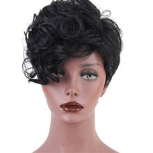 Load image into Gallery viewer, Dana | Black Short Pixie Cut Wavy Synthetic Hair Wig