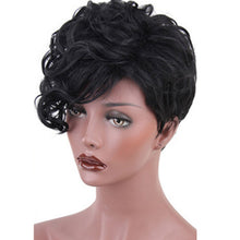 Load image into Gallery viewer, Dana | Black Short Pixie Cut Wavy Synthetic Hair Wig