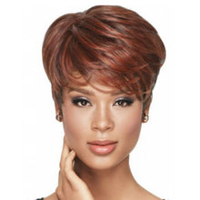Load image into Gallery viewer, Sparky | Brown Short Pixie Cut Wavy Synthetic Hair Wig With Bangs