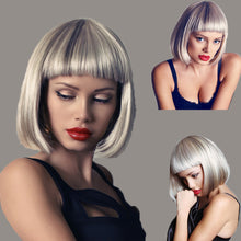 Load image into Gallery viewer, Dorothy | Blonde Medium Straight Synthetic Hair Wig With Bangs
