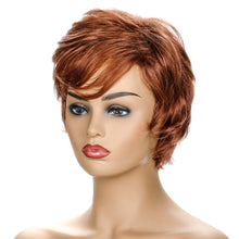Load image into Gallery viewer, Miranda | Brown Short Pixie Cut Wavy Synthetic Hair Wig