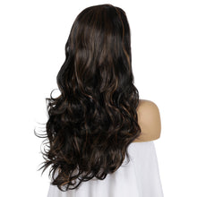 Load image into Gallery viewer, Elsa | Black Long Wavy Synthetic Hair Wig With Bangs