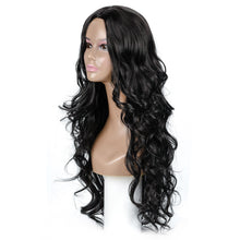 Load image into Gallery viewer, Judy | Black Long Wavy Synthetic Hair Wig