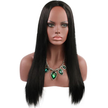 Load image into Gallery viewer, Ann | Black Long Straight Synthetic Hair Wig