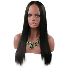 Load image into Gallery viewer, Ann | Black Long Straight Synthetic Hair Wig
