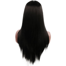 Load image into Gallery viewer, Ann | Black Long Straight Synthetic Hair Wig