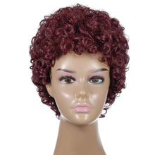 Load image into Gallery viewer, Wanda | Brown Short Pixie Cut Curly Synthetic Hair Wig