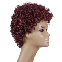 Load image into Gallery viewer, Wanda | Brown Short Pixie Cut Curly Synthetic Hair Wig