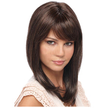 Load image into Gallery viewer, Joanne | Black Long Straight Synthetic Hair Wig With Bangs
