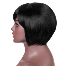 Load image into Gallery viewer, Belinda | Black Short Pixie Cut Straight Synthetic Hair Wig With Bangs
