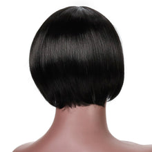 Load image into Gallery viewer, Belinda | Black Short Pixie Cut Straight Synthetic Hair Wig With Bangs