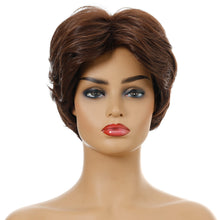 Load image into Gallery viewer, Yvonne | Brown Short Pixie Cut Wavy Synthetic Hair Wig
