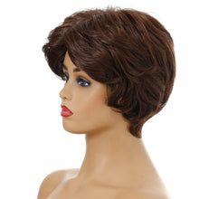 Load image into Gallery viewer, Yvonne | Brown Short Pixie Cut Wavy Synthetic Hair Wig