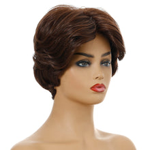 Load image into Gallery viewer, Yvonne | Brown Short Pixie Cut Wavy Synthetic Hair Wig