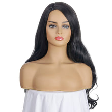 Load image into Gallery viewer, Annie | Black Long Wavy Synthetic Hair Wig