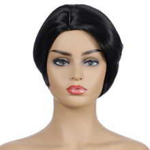 Load image into Gallery viewer, Patty | Black Short Pixie Cut Straight Synthetic Hair Wig