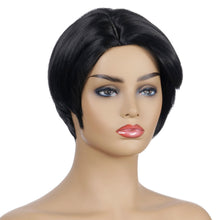 Load image into Gallery viewer, Patty | Black Short Pixie Cut Straight Synthetic Hair Wig