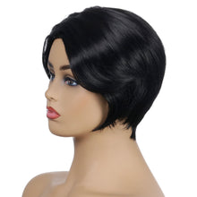 Load image into Gallery viewer, Patty | Black Short Pixie Cut Straight Synthetic Hair Wig