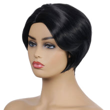 Load image into Gallery viewer, Patty | Black Short Pixie Cut Straight Synthetic Hair Wig