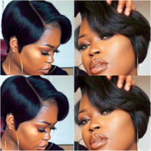 Load image into Gallery viewer, Patty | Black Short Pixie Cut Straight Synthetic Hair Wig
