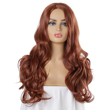 Load image into Gallery viewer, Roxanne | Red Long Wavy Synthetic Hair Wig