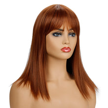 Load image into Gallery viewer, Cynthia | Brown Long Straight Synthetic Hair Wig