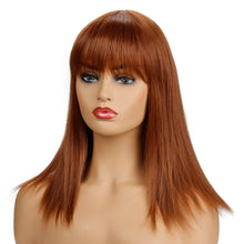 Load image into Gallery viewer, Cynthia | Brown Long Straight Synthetic Hair Wig