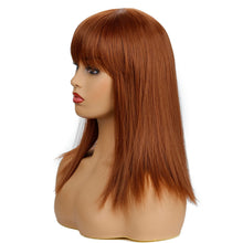 Load image into Gallery viewer, Cynthia | Brown Long Straight Synthetic Hair Wig