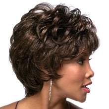Load image into Gallery viewer, Ebony | Black Short Pixie Cut Curly Synthetic Hair Wig