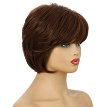 Load image into Gallery viewer, Gabrielle | Brown Short Pixie Cut Wavy Synthetic Hair Wig