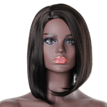 Load image into Gallery viewer, Debra | Black Medium Straight Synthetic Hair Wig