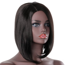 Load image into Gallery viewer, Debra | Black Medium Straight Synthetic Hair Wig