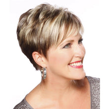 Load image into Gallery viewer, Christine | Blonde Short Pixie Cut Straight Synthetic Hair Wig With Bangs
