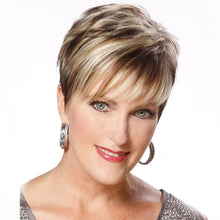 Load image into Gallery viewer, Christine | Blonde Short Pixie Cut Straight Synthetic Hair Wig With Bangs